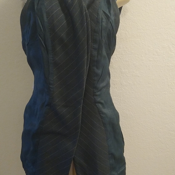 Byron Lars Deep Grayish Olive Green Long Vest 12 - Picture 14 of 16